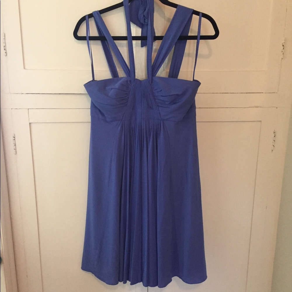 BCBGMAXAZRIA purple/blue strappy dress